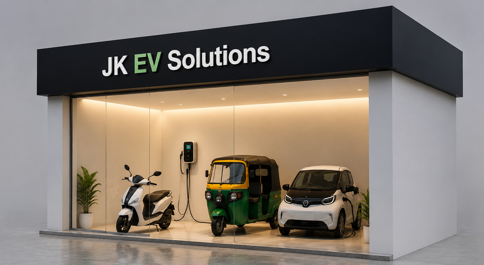 JK EV Solutions EV charging station — Station 1