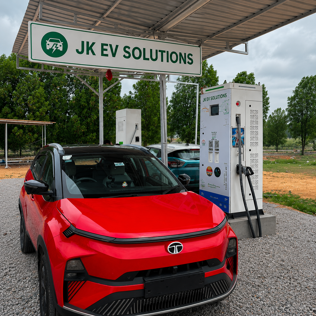 JK EV Solutions EV charging station — Station 3
